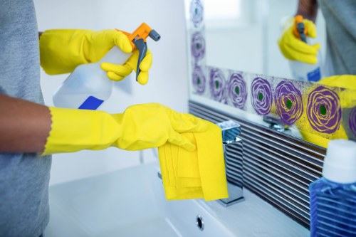 Deep cleaning a kitchen during one off cleaning in SW19